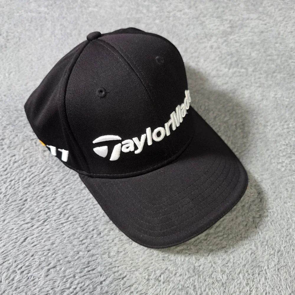 TaylorMade Mens S/M Golf Hat Black R11 Penta TP Adidas Embroidered Cap